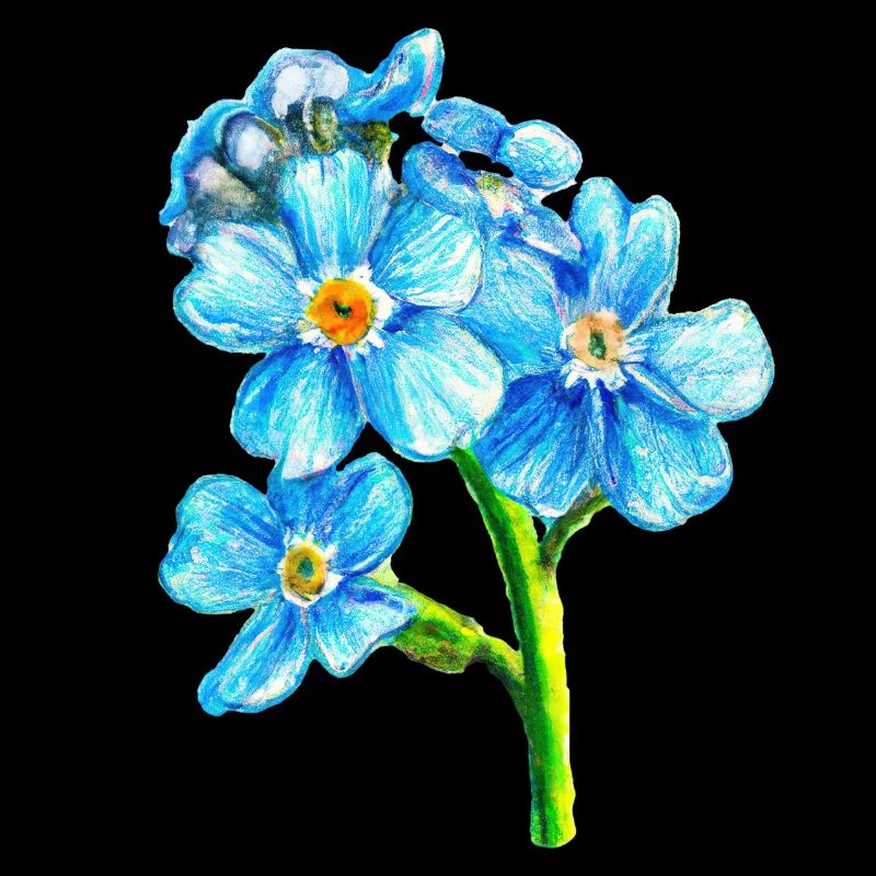 Forget-me-nots - fleur d’animal de compagnie