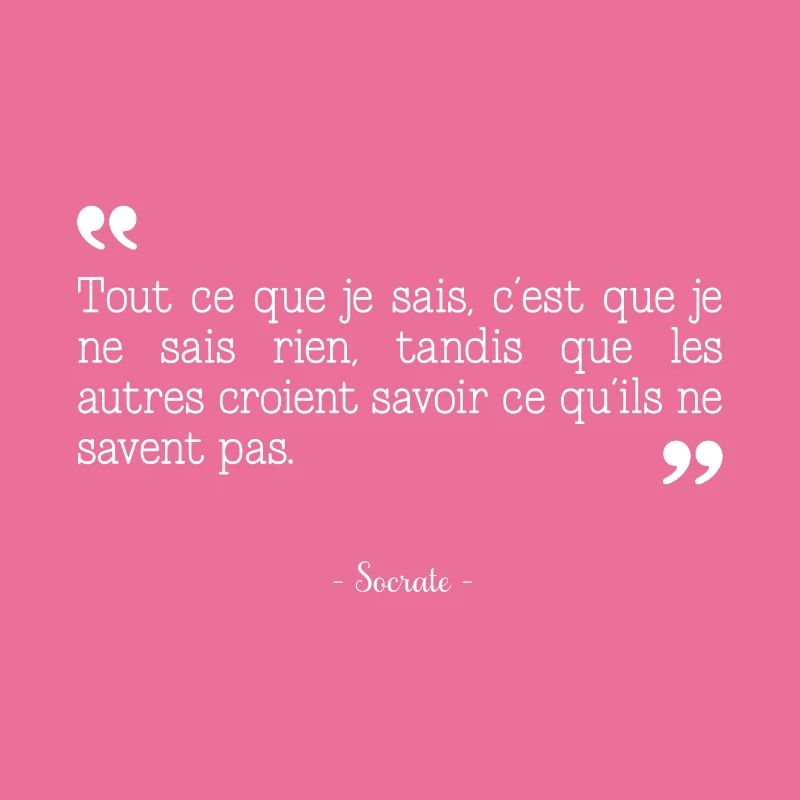 Citation de Socrate