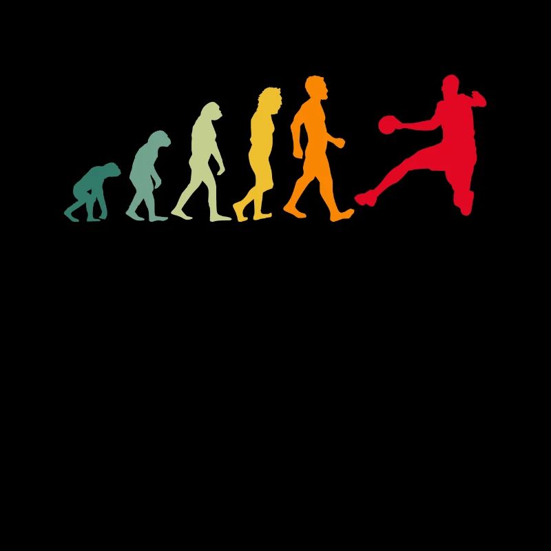 Joueur de handball évolution handball