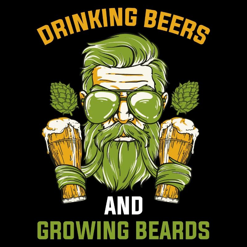 Drinking Beers And Growing Beards Bart Geschenk