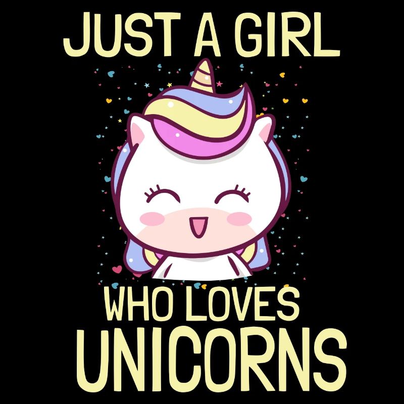 Nur ein Mädchen das Einhorn liebt