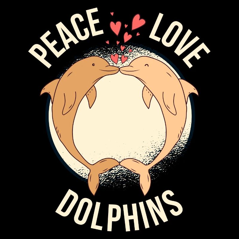 Peace Love Dolphins Dolphin Gift