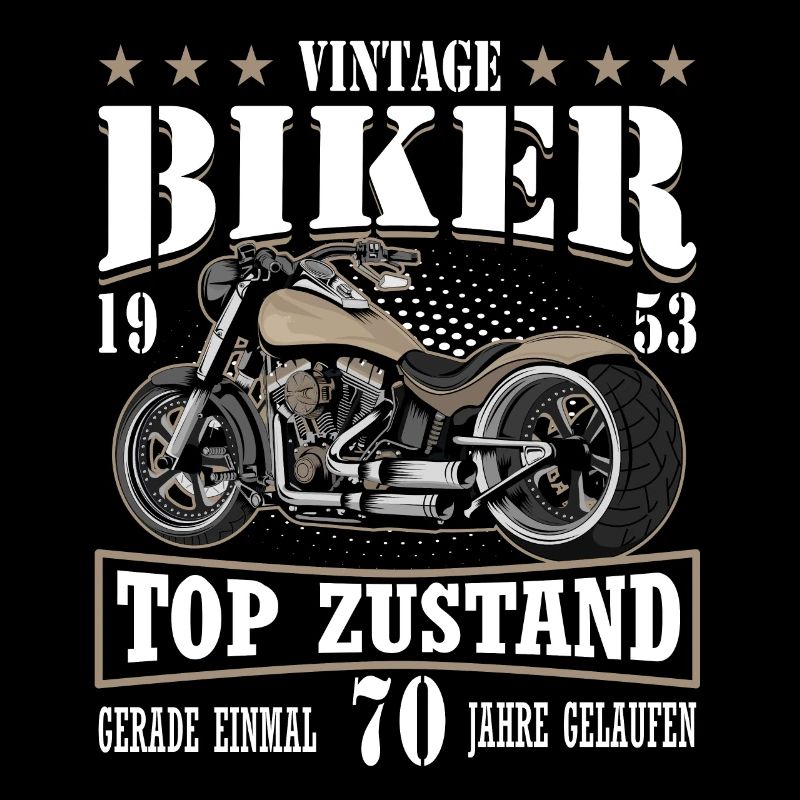 70 Geburtstag Mann Motorrad