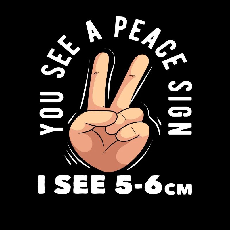 Hebamme Du Siehst Peace Zeichen