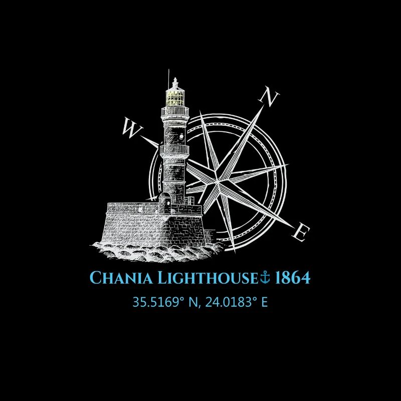 Conception du phare du port de Crète