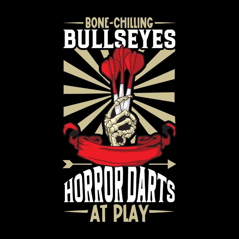 Scary Darts Darts Player Dartboard Darts Board