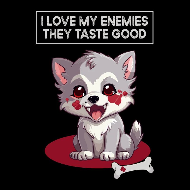 Ich liebe meine Feinde, Humor, Sarkasmus, Wolf