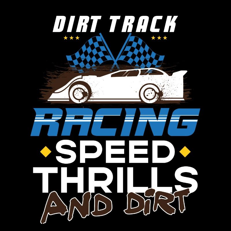 Dirt Track Racing Course rapide et sale Course de fans de course