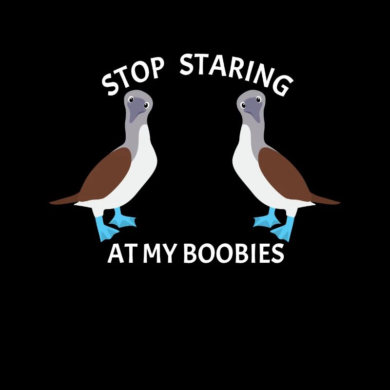 Stop Staring Boobies Blue-footed Booby Bird