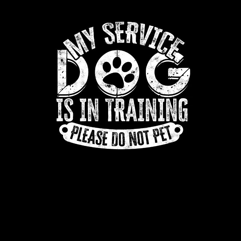 My service dog is in training Please do not pet -