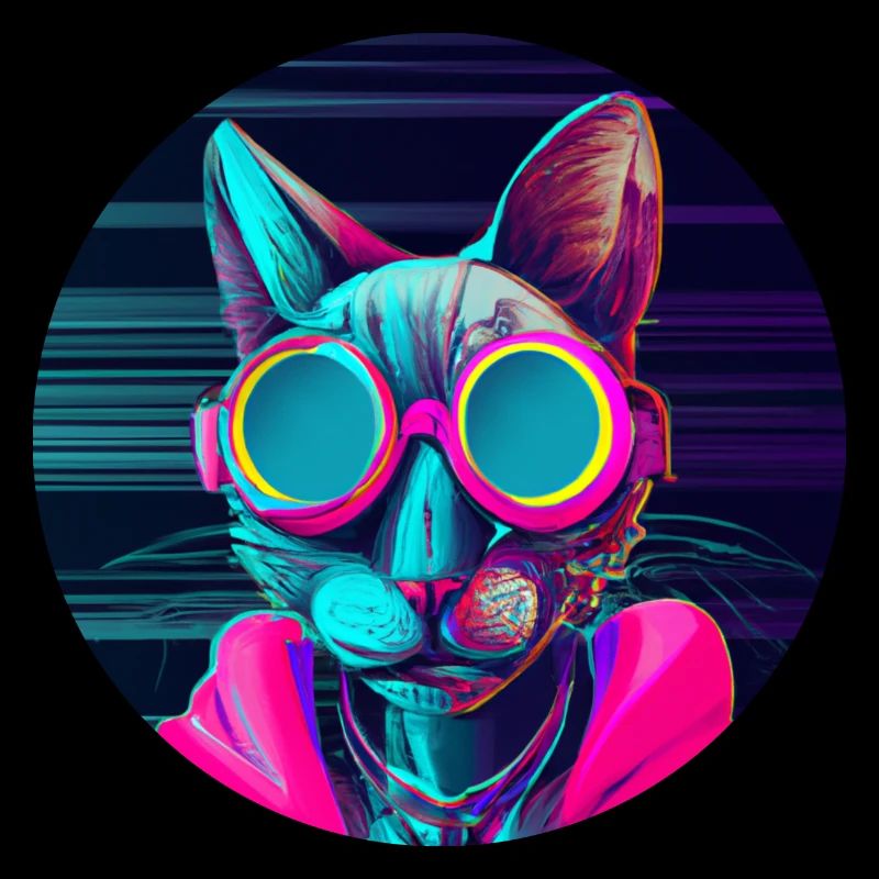 Chat élégant
