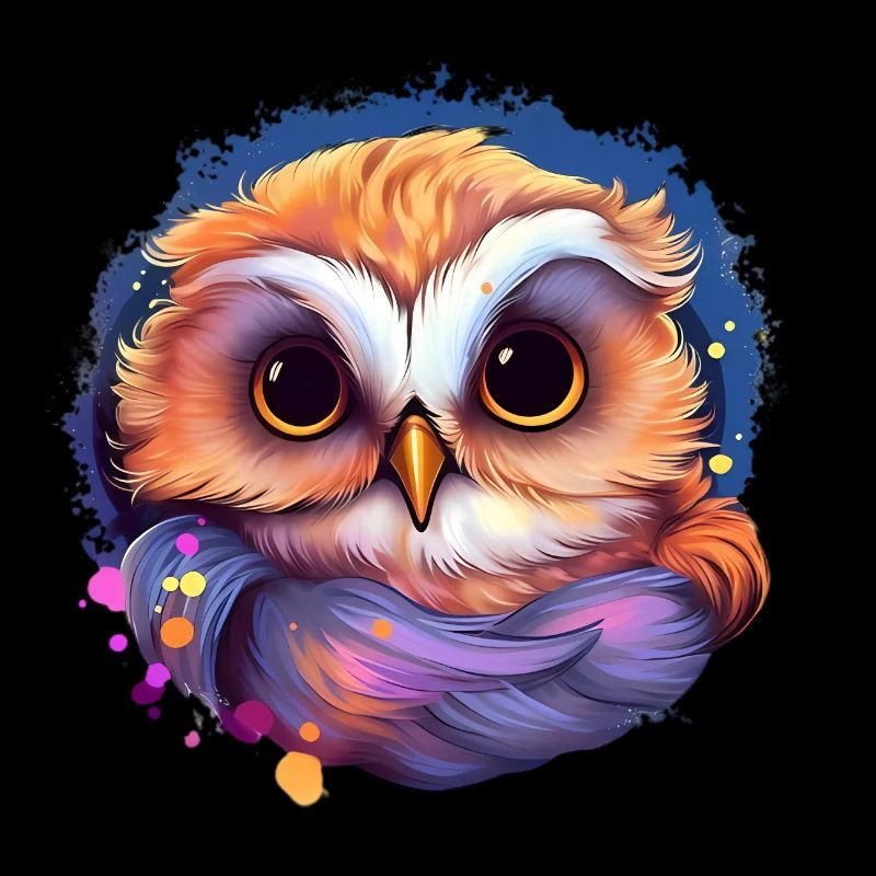 Niedliche Wachsame Eule | Nachtschwärmer Eule