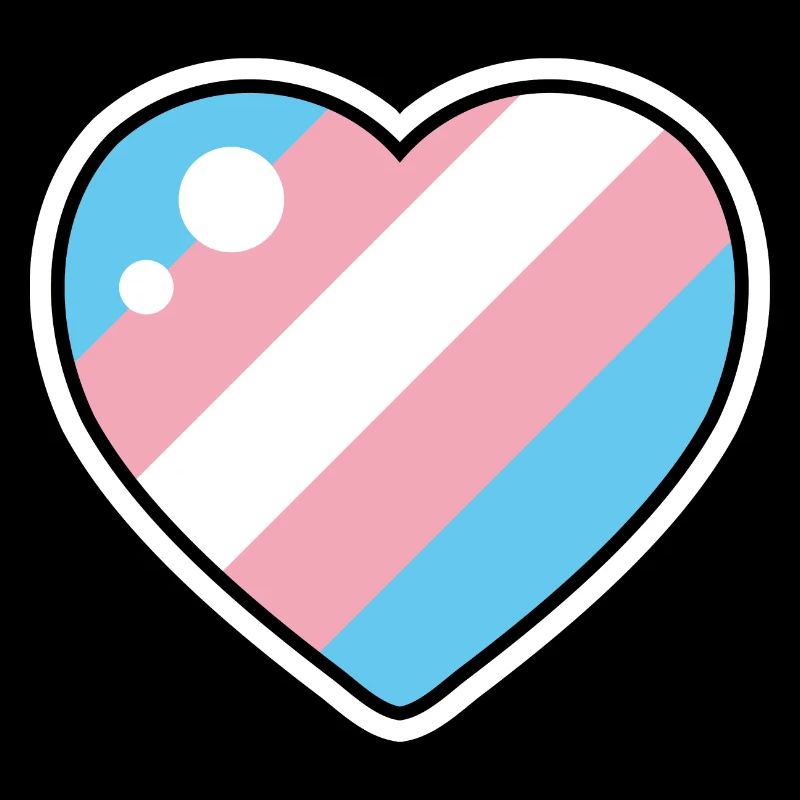 Cœur (drapeau trans)