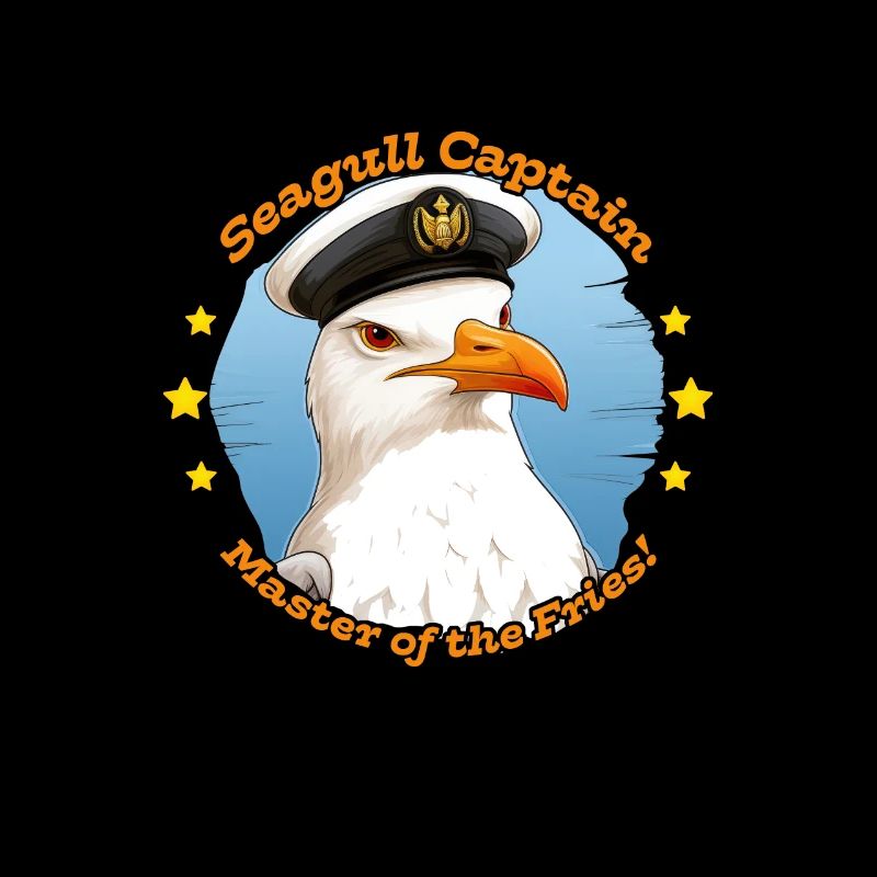 Seagull Captain - Pommes-Experte am Strand
