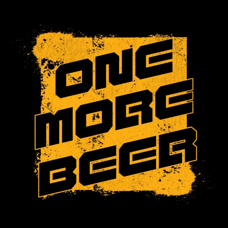 One More Beer (orange/schwarz)