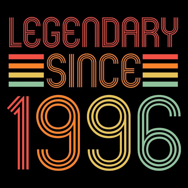 Legendary since 1996, Retro, Geburtstag