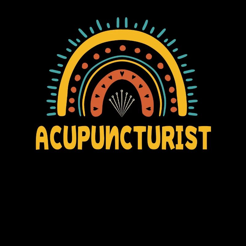 Acupuncteur mignon Boho Rainbow TCM