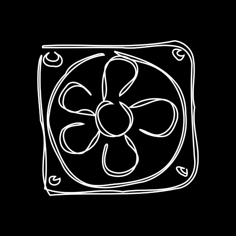 Ventilateur de radiateur - blanc