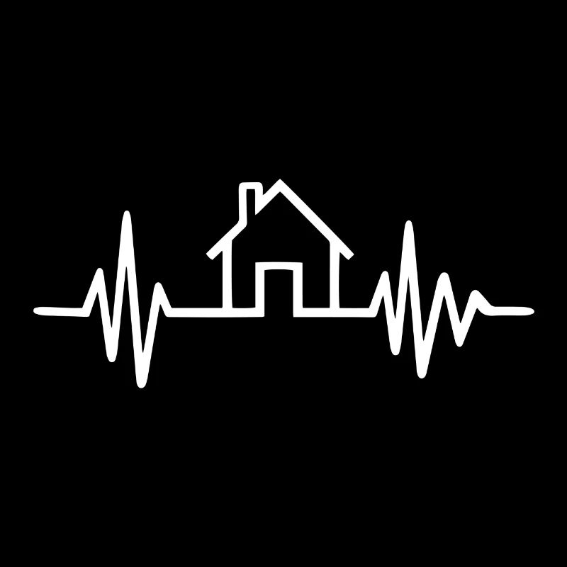 Cadeau d'architecte maison pulsation cardiaque