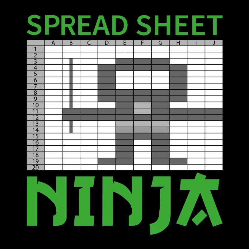 Spread sheet ninja Buchhalter Beruf Geschenk