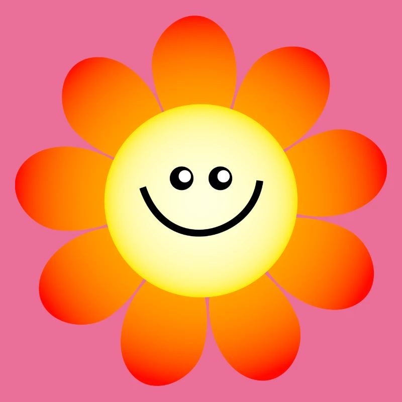 Lächelnde glückliche Gänseblümchen Blume