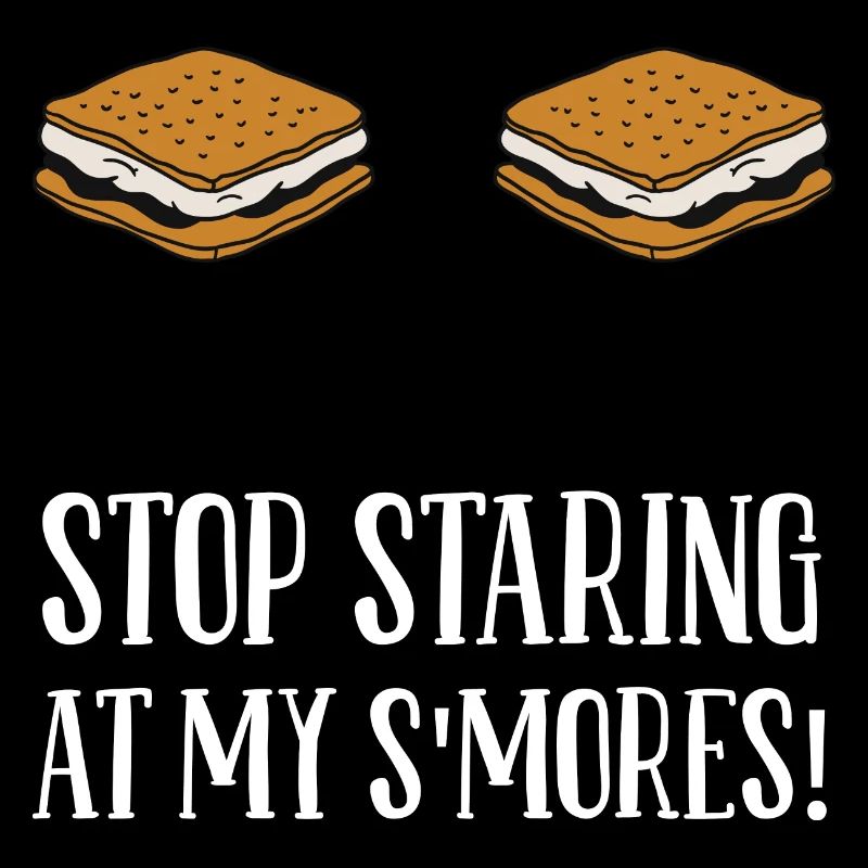 Camping Campfire Marshmallow Funny Stop Staring At