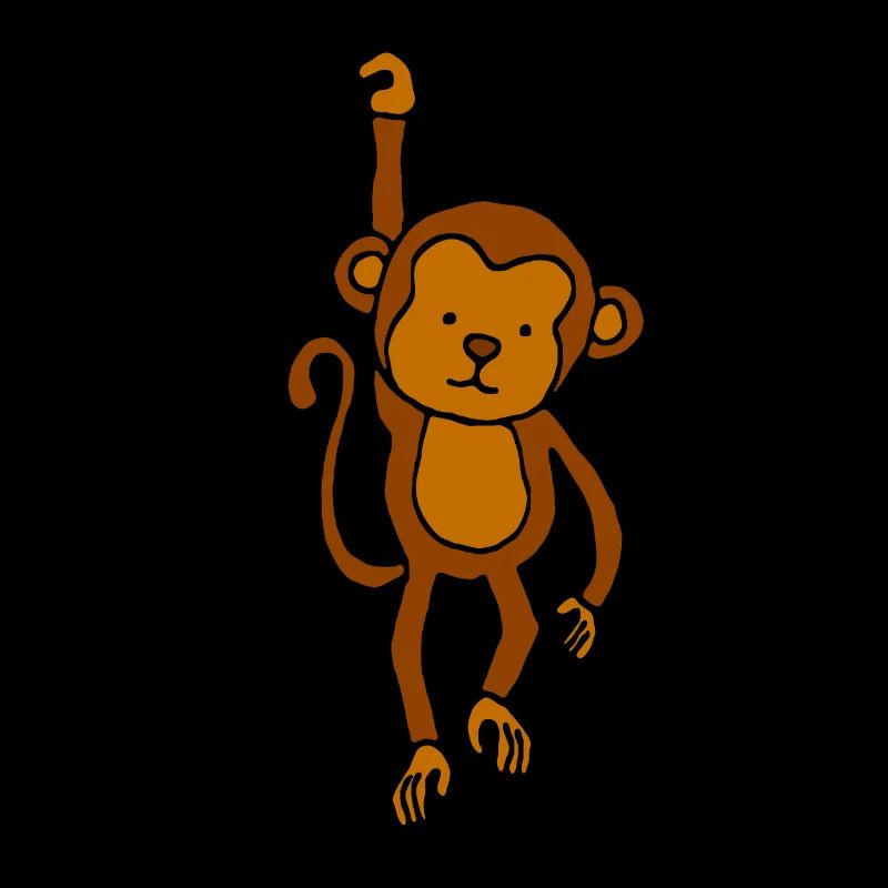 Cute monkey - spider monkey kids baby gift