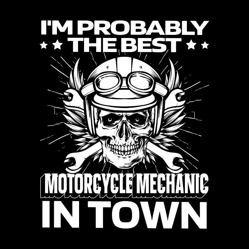 Motorcycle Mechanic Skull