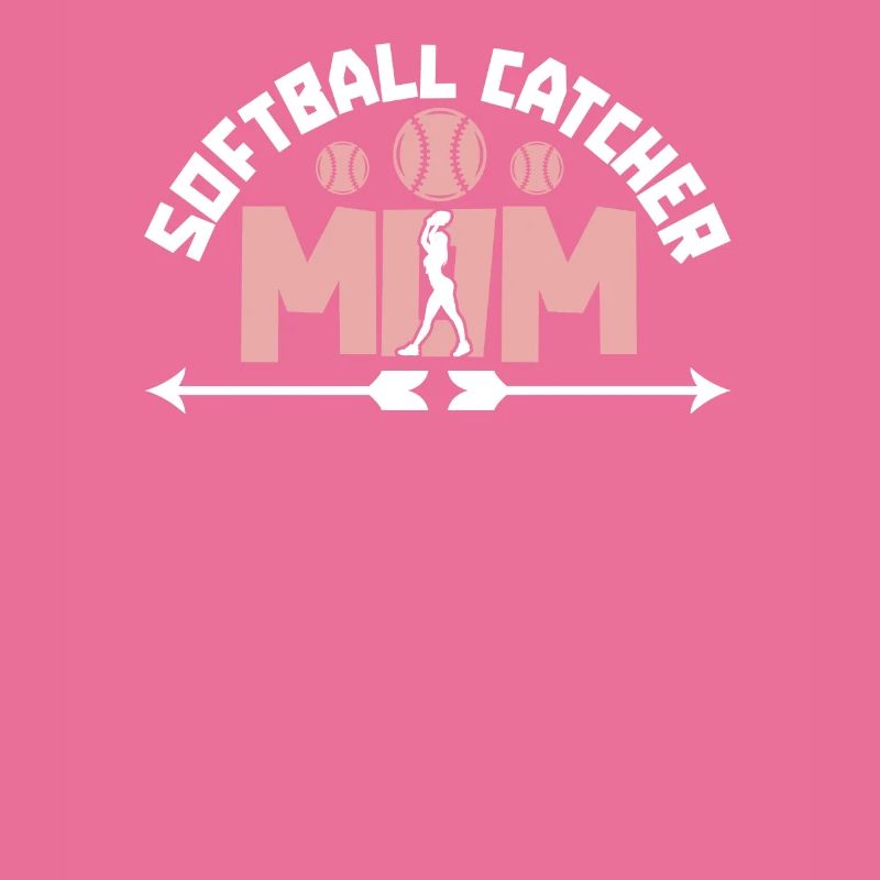 Softball Mutter Softball Catcher Mom