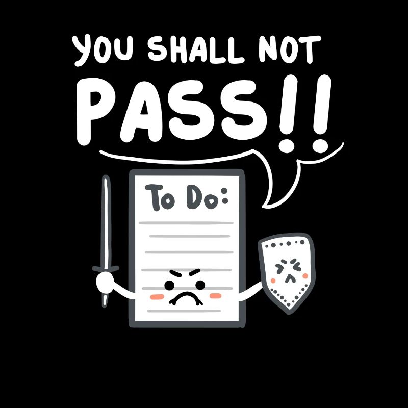 Vous ne pouvez pas passer par - To Do List