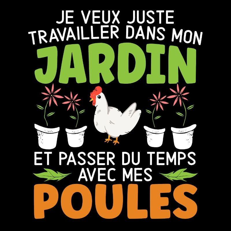 Jardin Et Passer Du Temps Avec Mec Poules