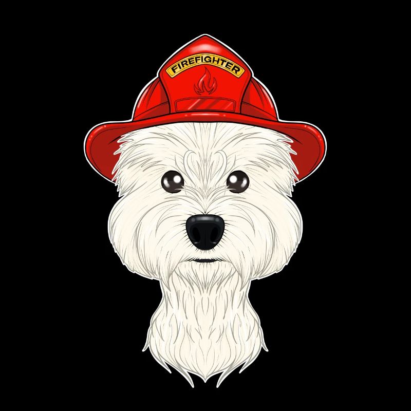 Pompier West Highland Terrier Canine I