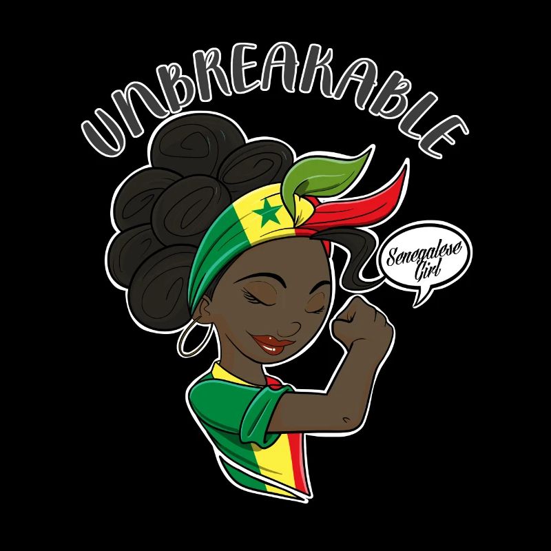Fille sénégalaise Unbreakable Héritage sénégalais