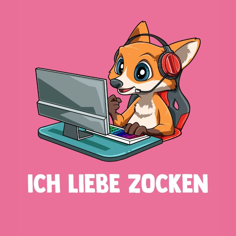 Ich Liebe Computer Zocken - Gaming Fuchs Computer