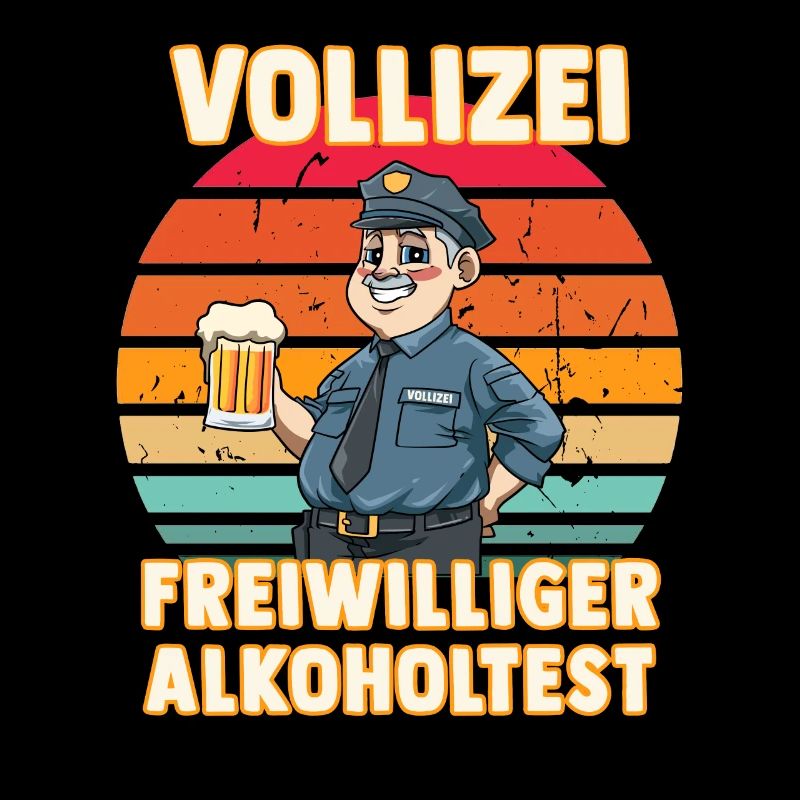 Freiwilliger Alkoholtest - Lustiger Vollizei