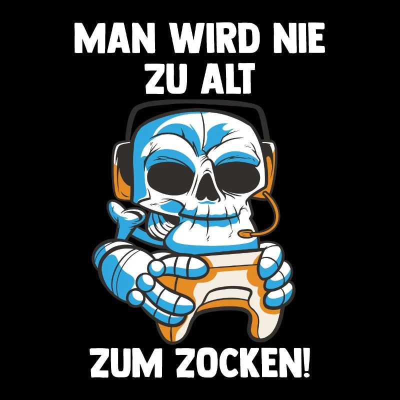 Lustiges Gaming Skelett - Computer Spiele
