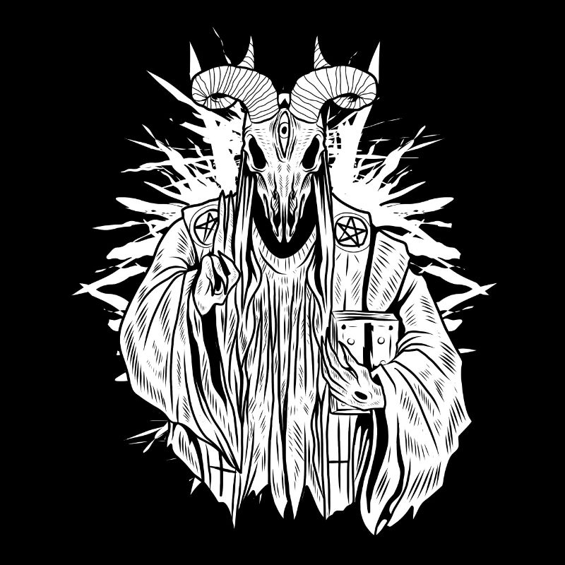 Baphomet-Skelett - Böser Baphomet
