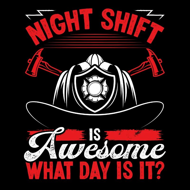 Night Shift Firefighter Volunteer Fire Hose