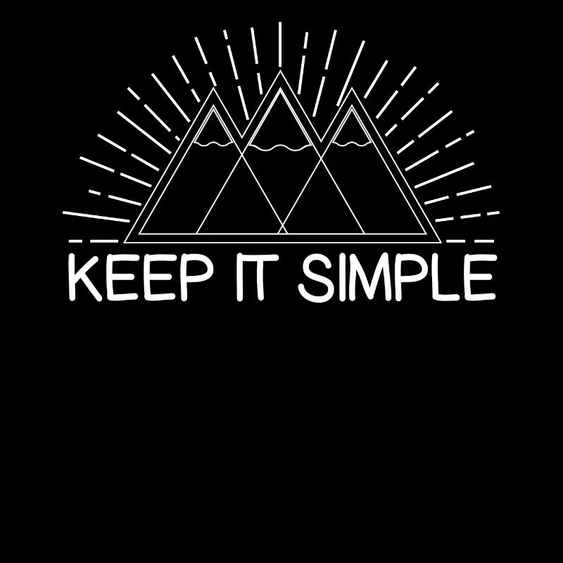 Keep It Simple Line Art Minimalist