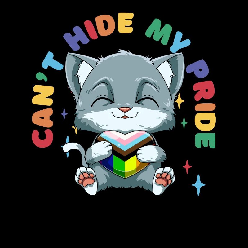 LGBTQ Katze Progressiv Stolz Herz
