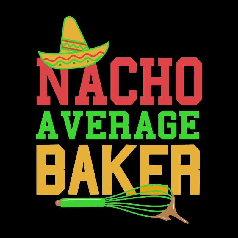 NACHO Average Baker Drôle Rétro Baker T-Shirt
