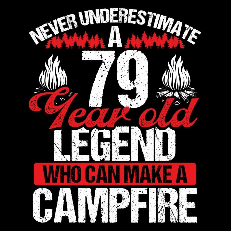 79 Year Old Camper Scouting Scout 79 Birthday