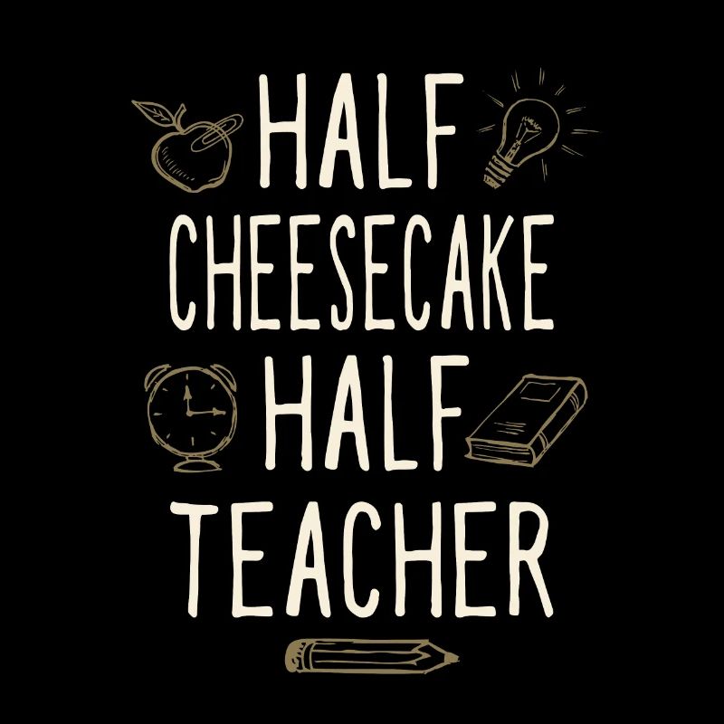 Moitié gâteau au fromage Moitié professeur drôle