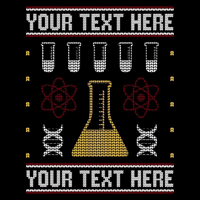 Custom Science Custom Ugly Christmas Sweater