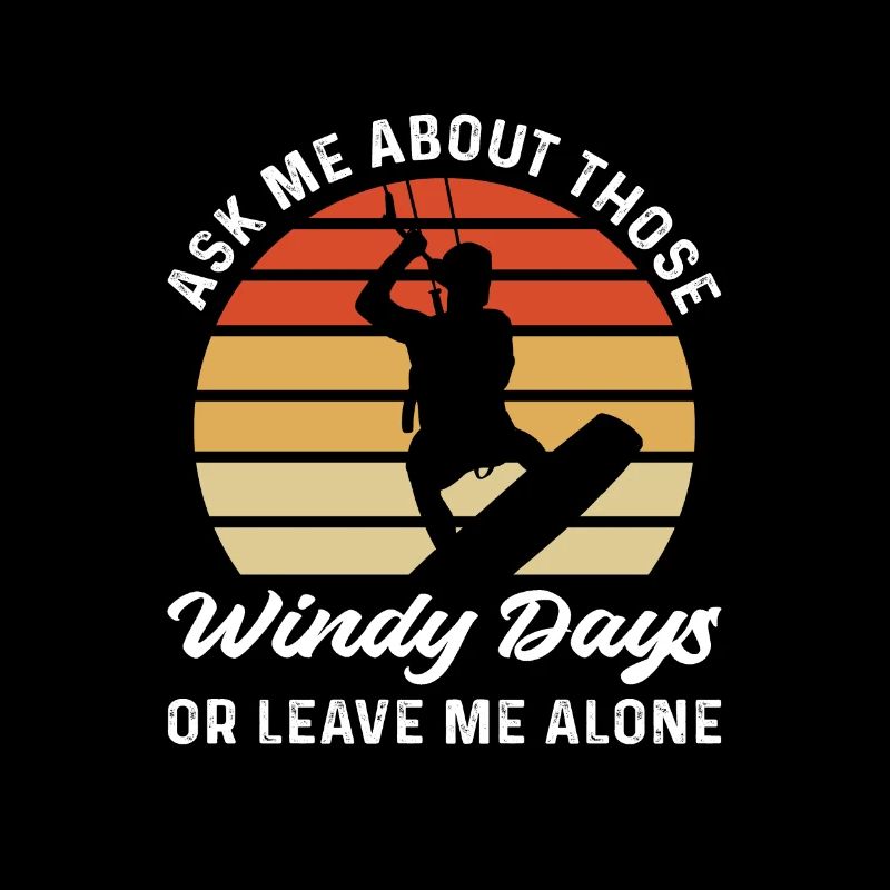 Jours venteux. Kitesurf vintage et kitesurf