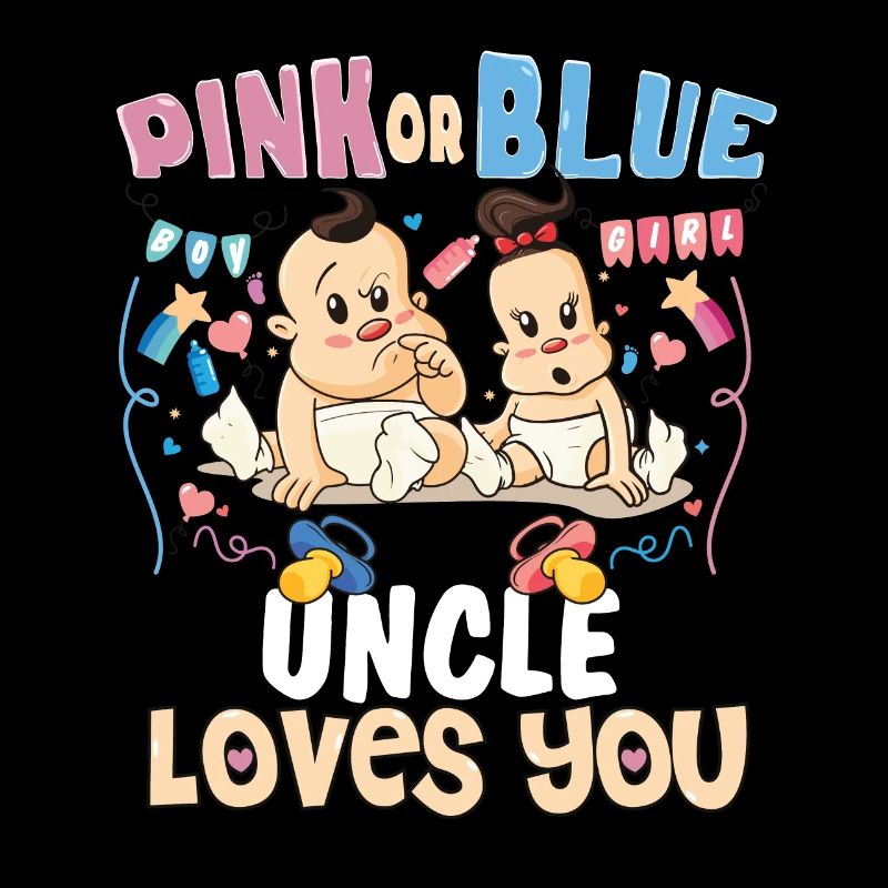 Pink or Blue Uncle Loves You Best Uncle Ever