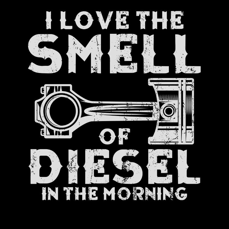 J’adore l’odeur du diesel dans le mécanicien du matin