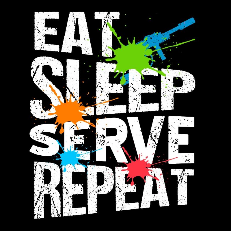 EAT Sleep Serve Repeat Retro Navy Seals Army