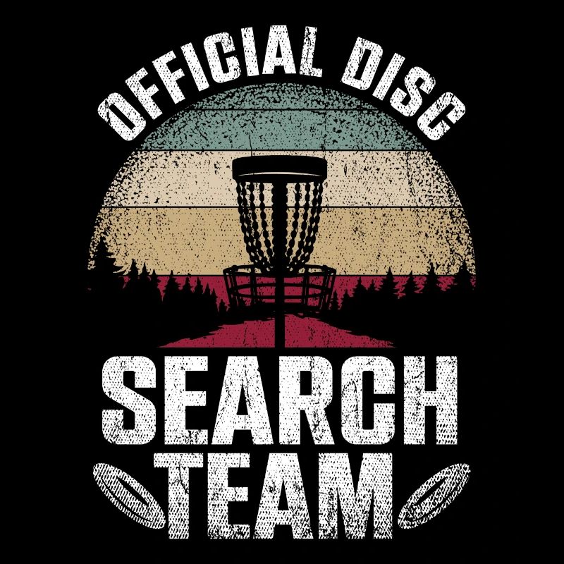 Équipe officielle de recherche de disques Disc Golf Course Frisbee