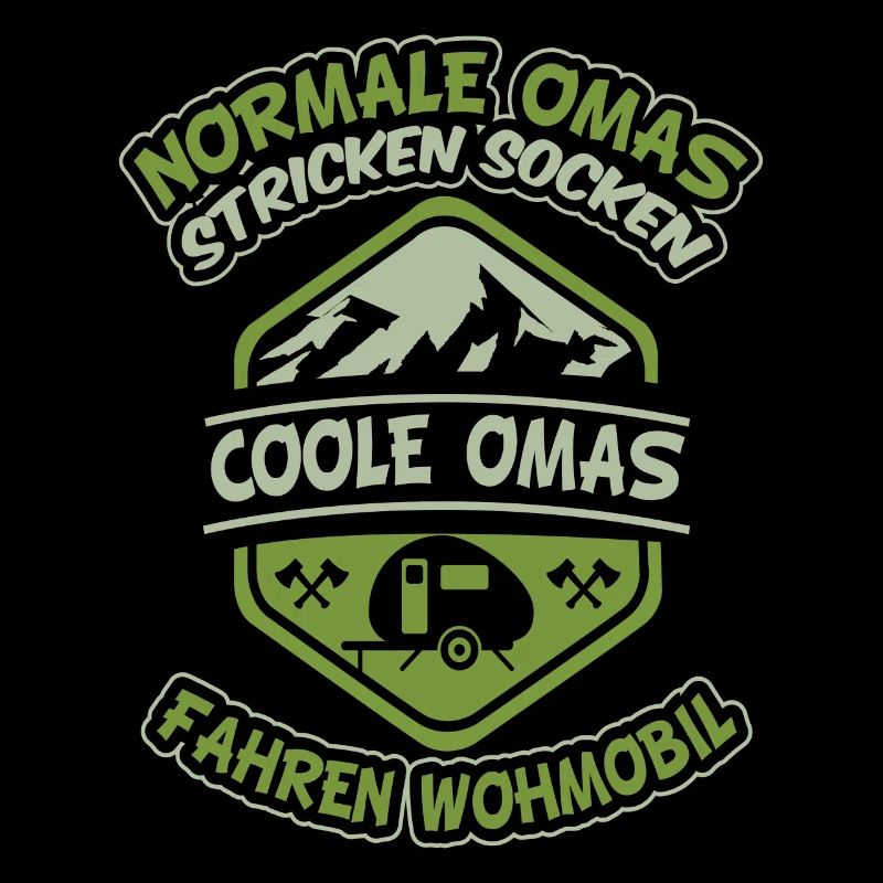 Omi Wohnwagen Camping Spruch Oma Großmutter